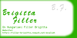 brigitta filler business card